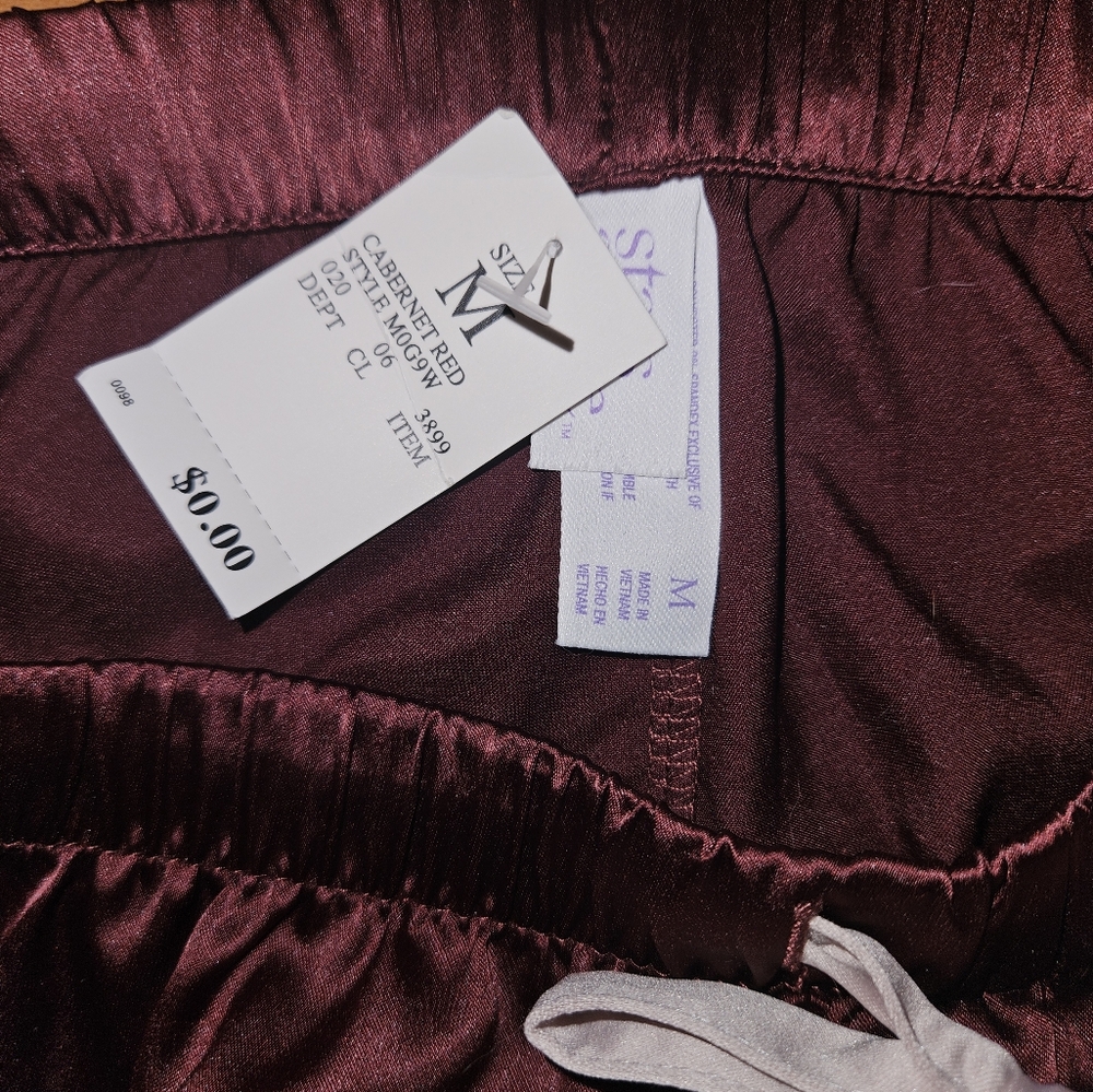 Stars Above Burgundy Pajama Set - Picture 2 of 3